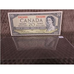 1 - 1954 Canadian 20 Dollar Bill