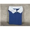 Image 1 : Golf Style Shirt 100% Cotton Blue Large