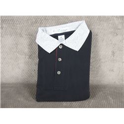 Golf Style Shirt 100% Cotton Black Small