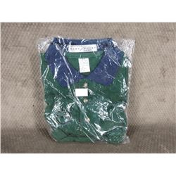 Golf Style Shirt 100% Cotton Green Small