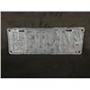 Image 2 : Single Alberta 1921 License Plate painted silver