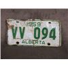 Image 1 : Single Alberta 1959 License Plate
