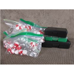 Lot of 100 Small Bobbers & 3 Small Hook Boxes