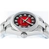Image 4 : Rolex Ladies Stainless Steel Red Vignette Diamond Quickset Datejust Wristwatch W