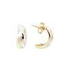 Image 2 : Kabana 0.25 ctw Diamond and Inlaid Mother of Pearl Earrings - 14KT Yellow Gold