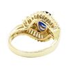Image 3 : 2.19 ctw Oval Brilliant Blue Sapphire And Diamond Ring - 14KT Yellow Gold