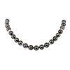 Image 1 : 0.40 ctw Diamond and Tahitian Pearl Necklace