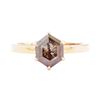 Image 2 : 1.10 ctw Brown Diamond Ring - 14KT Rose Gold