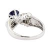 Image 3 : 2.40 ctw Sapphire and Diamond Ring - 18KT White Gold