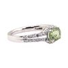 Image 2 : 1.35 ctw Alexandrite and Diamond Ring - Platinum