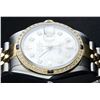 Image 8 : Rolex Mens 2 Tone 14K Mother Of Pearl Diamond & Sapphire Datejust Wristwatch