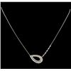 Image 1 : 1.28 ctw Diamond Necklace - 14KT White Gold