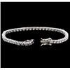 Image 3 : 14KT White Gold 4.49 ctw Diamond Tennis Bracelet