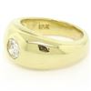 Image 3 : Vintage 18kt Yellow Gold 0.45 ctw European Cut Diamond Band Ring