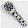 Image 6 : Rolex Mens Stainless Steel Black Baguette Diamond 36MM Datejust Wristwatch With