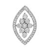14k White Gold 0.35CTW Diamond Pendant, (I1-I2/G-H)