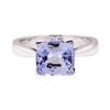 Image 2 : 2.56 ctw Blue Sapphire Ring - 14KT White Gold