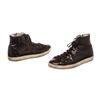 Image 1 : Burberry Black Patent Leather High Top Lace Front Sneakers 36
