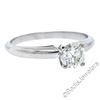 Image 2 : Platinum 0.60 ctw Prong Set Round Brilliant Diamond Solitaire Engagement Ring