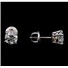Image 2 : 1.43 ctw Diamond Stud Earrings - 14KT White Gold