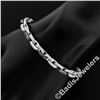 Image 3 : 18kt White Gold 8.33 ctw Round White and Black Diamond Cable Link Bracelet