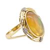 Image 2 : 4.73 ctw Opal and Diamond Ring - 14KT Yellow Gold