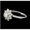 Image 1 : 1.00 ctw Diamond Ring - 14KT White Gold