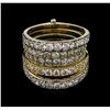 Image 2 : 2.98 ctw Diamond Ring - 14KT Two-Tone Gold