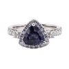 Image 1 : 2.40 ctw Sapphire and Diamond Ring - 18KT White Gold