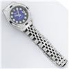 Image 6 : Rolex Ladies Stainless Steel Blue Vignette Diamond & Sapphire Datejust Wristwatc
