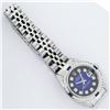 Image 7 : Rolex Ladies Stainless Steel Blue Vignette Diamond & Sapphire Datejust Wristwatc