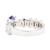 Image 3 : 2.20 ctw Sapphire And Diamond Ring - 18KT White Gold