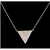 Image 1 : 0.75 ctw Diamond Necklace - 14KT White Gold