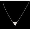 Image 2 : 0.75 ctw Diamond Necklace - 14KT White Gold