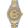 Image 2 : Rolex Ladies 2 Tone Yellow Gold Champagne Diamond Lugs Datejust Wristwatch