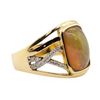 Image 2 : 2.75 ctw Opal and Diamond Ring - 14KT Yellow Gold