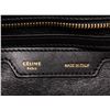 Image 8 : Celine Denim Black Leather Medium Trapeze Shoulder Bag
