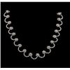 Image 1 : 9.02 ctw Diamond Necklace - 14KT White Gold