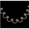 Image 2 : 9.02 ctw Diamond Necklace - 14KT White Gold