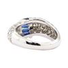 Image 3 : 2.55 ctw Sapphire And Diamond Ring - 14KT White Gold