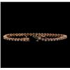 Image 3 : 14KT Rose Gold 1.78 ctw Diamond Tennis Bracelet