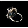Image 3 : 14KT White Gold 20.82 ctw Topaz, Sapphire and Diamond Ring