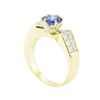Image 4 : 2.20 ctw Blue Sapphire and Diamond Ring - 18KT Yellow Gold