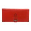 Image 1 : Hermes Red Box Leather Bearn Wallet