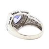 Image 3 : 1.15 ctw Tanzanite And Diamond Ring - 14KT White Gold