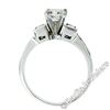 Image 6 : Estate 18kt White Gold 1.42 ctw GIA Certified Radiant Diamond Engagement Ring
