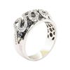 Image 4 : 1.68 ctw Black and White Diamond Ring - 14KT White Gold
