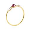 Image 4 : 1.20 ctw Ruby and Moonstone Ring - 18KT Yellow Gold