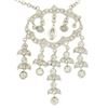 Image 5 : 14k Solid White Gold 1.50 ctw Round Brilliant Diamond Tassel Chandelier Necklace