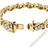 Image 3 : 14kt Yellow and White Gold 1.80 ctw Diamond Wavy Link Tennis Bracelet